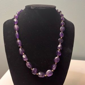 N3. Purple stone necklace.
